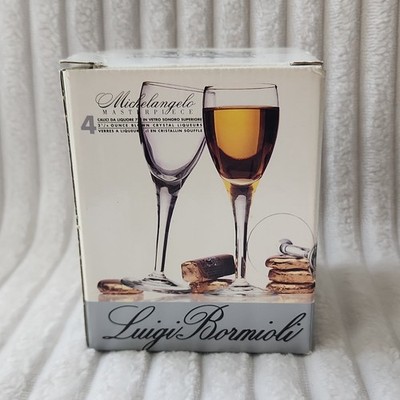 Luigi Bormioli Michelangelo Masterpiece Liqueur Glasses 2.25oz 4 glass set