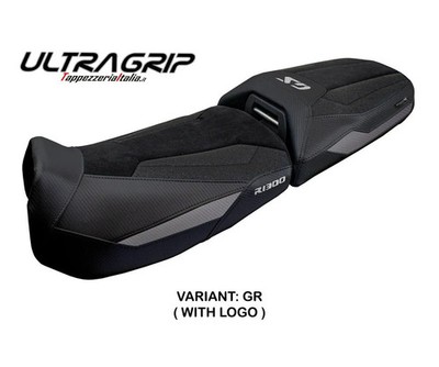 Saddle cover seat cover Ulma UG gray + logo TPZ comp BMW R 1300 GS ADV 2024 2026