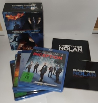 Christopher Nolan Collectors Box Bluray 5 Filme Batman,Prestige,Insomnia,Incepti