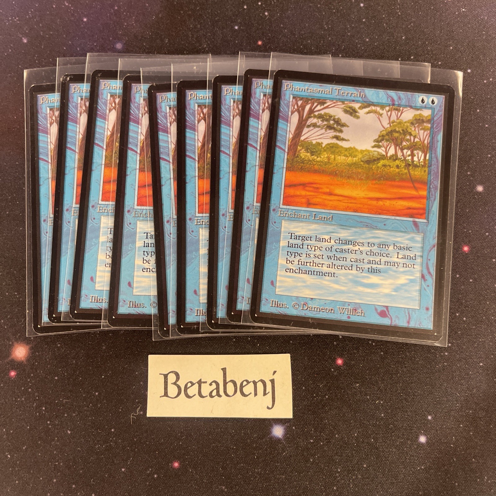 1x MTG Beta Phantasmal Terrain from Estate Collection
