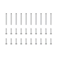 12x1mm Tube Friction Pins Watch Strap Pressure Bars Pin with Rivet Ends 10Pcs