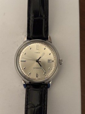 Timex  X Todd Snyder Marlin 38mm Automatic Watch Rare Full Set TW2U78800