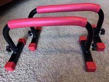 Rubber banditz Parallettes bars, dip station, home gym workout equipment