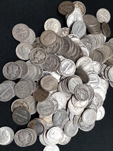 90% Junk Silver Coins $1 Face Value - Mixed Coins Circulated - Picture 2 of 2