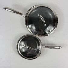 HexClad Hybrid Nonstick 8" & 10" Pan Stay-Cool Handle Lid Dishwasher safe (16)