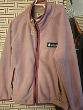 Oaki Kid's Lilac Full Zip Fleece Jacket Size 10/11 Long Sleeve Short Solid