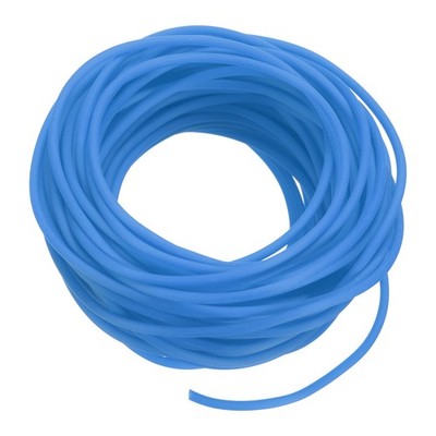 Rubber Cord Tube 33ft 2mm Dia 1.2mm Hole Dark Blue Hollow Tubing for DIY Craft