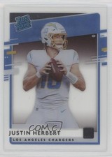 2020 Panini Chronicles Clearly Donruss Rated Rookie Justin Herbert #RR-JH 1ng8