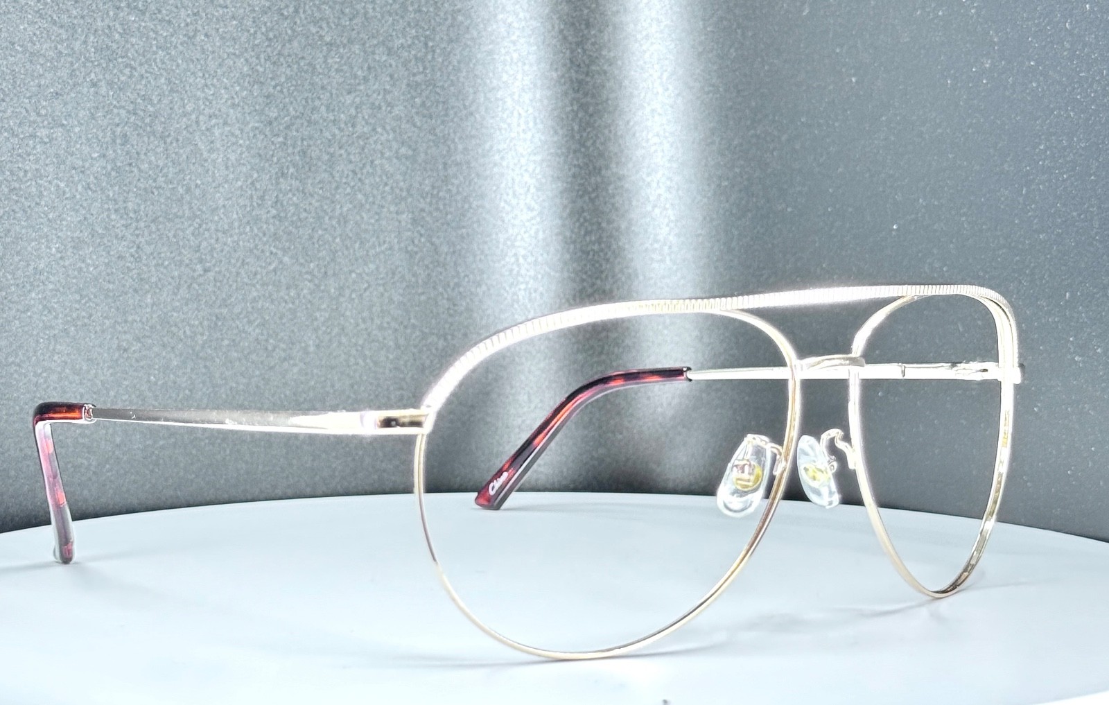 VTG FOSTER GRANT DQ0812 SCOUT MCV Mens Gold Pilot Aviator Sunglasses FRAMES ONLY