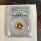 2010 - 1/10 oz American Gold Eagle $5  - FIRST STRIKE - PCGS MS70 ~BEAUTIFUL-099