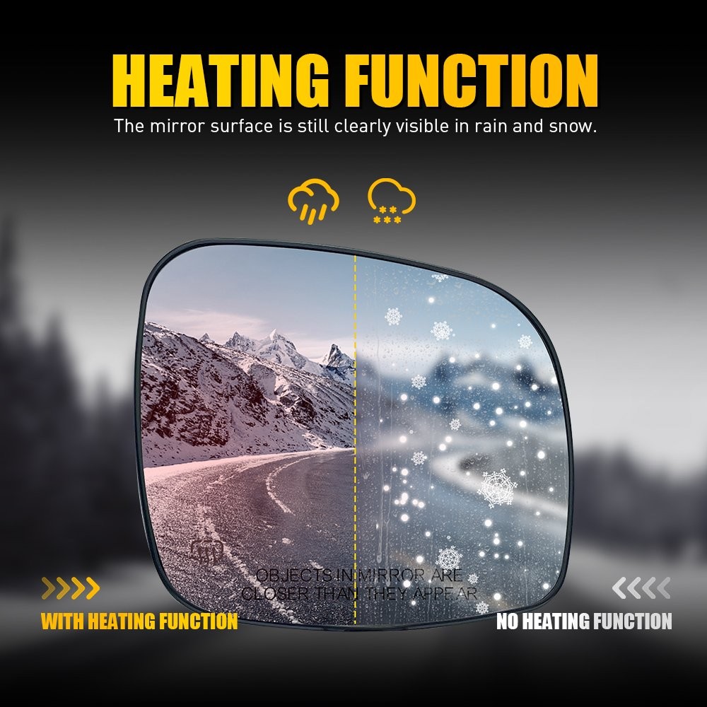 Passenger Side Wing Mirror Fit Glass For Grand Caravan Country 45889 Town 45885 thumbnail 8