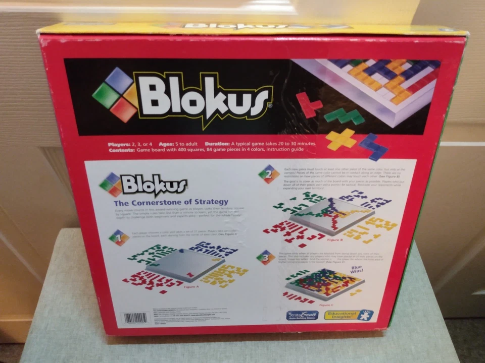 Educational Insights 2005 "XL" BLOKUS Juego de Mesa Completo con 84 Azulejos 13" Tablero Foto 3 de 4