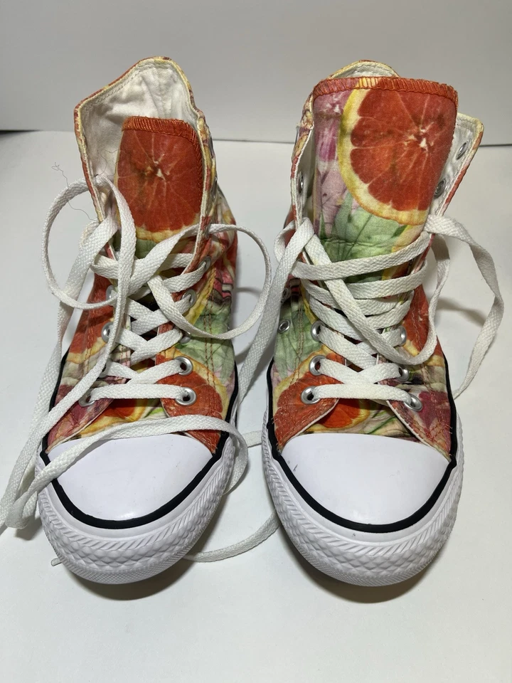 🔥Tênis Chuck Taylor All Star unissex lona toranja cano alto tamanho 8 - Imagem 3 de 4