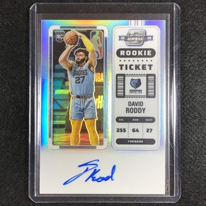 2022-23 Contenders Optic DAVID RODDY Rookie Ticket Auto Silver Prizm #140