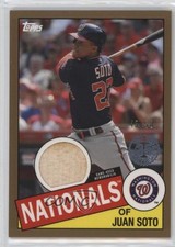 2020 Topps 1985 Topps Baseball Relics Gold 45/50 Juan Soto #85R-JS 0l7e