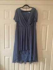 BNWOT Dusky Blue Party Prom Cruise Event Maxi Bridesmaid Dress Plus size 20