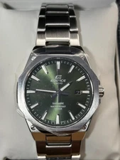 Casio EFR-S108DJ-3AJF Watch Casio Edifice Green Dial Sapphire 10 Bar 7.8mm