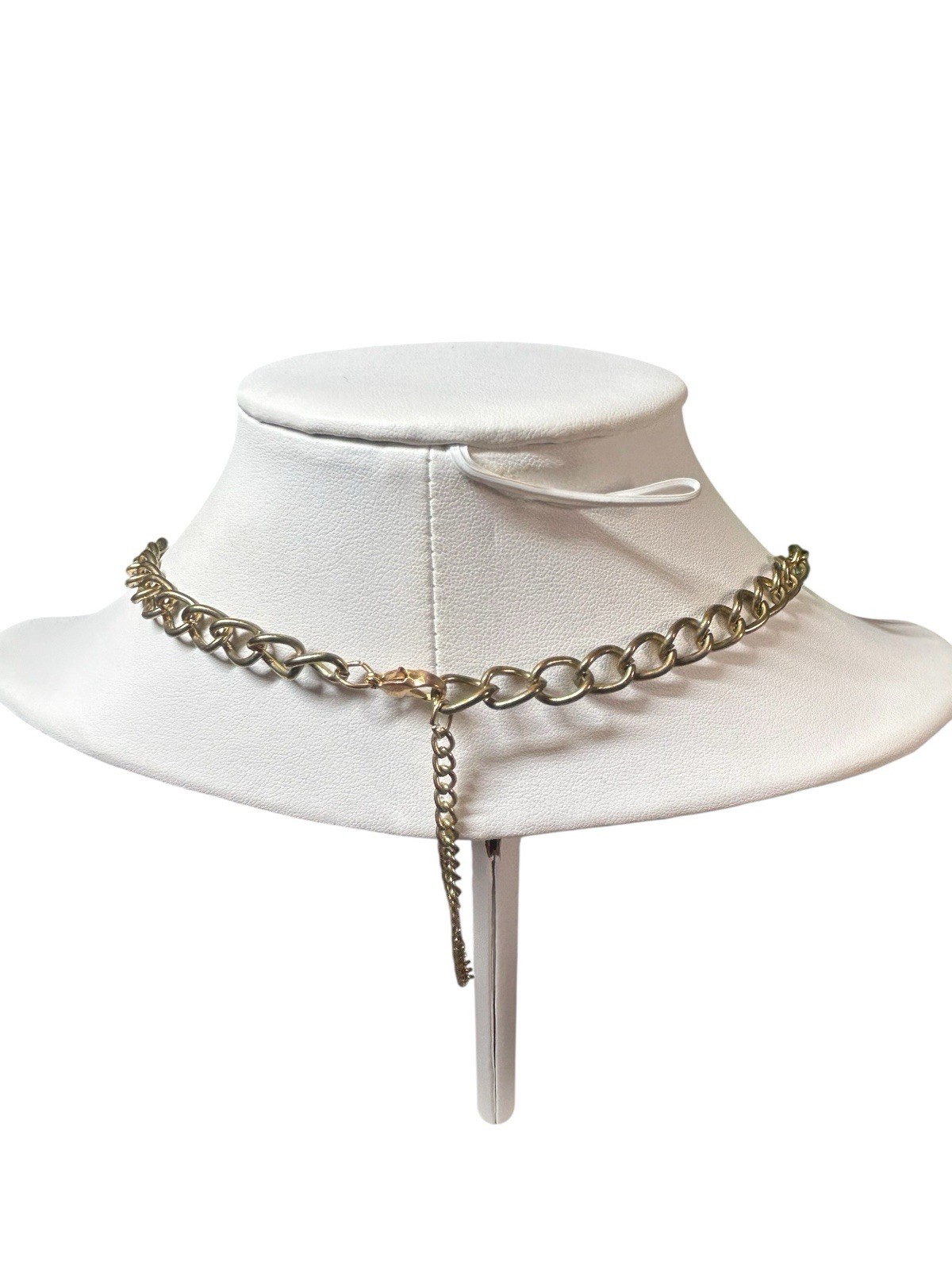 Statement Mint Green Flower Cluster Necklace Gold… - image 6