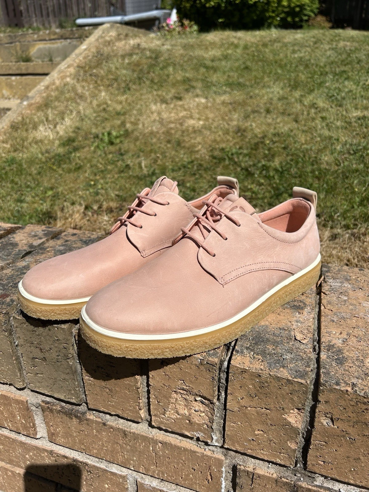 Mocassini donna Ecco CrepeTray rosa UK7 nuovi LEGGERE DESCRIZIONE