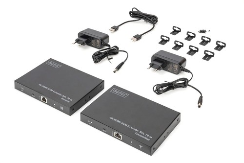 DIGITUS HDMI 2.0 HDMI KVM Extender Kit 70m USB 1.1 Touch Panel Support - 第 5/9 張圖片