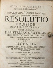 Pettenkover, Georg Ludwig: Gravidis Prognosin Continet, Resolution 1671