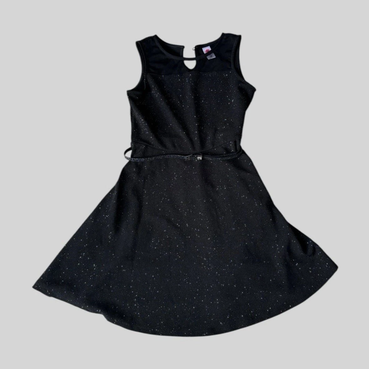 Girl’s Sparkly Black Total Girl Dress