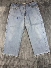 Vintage Levis 550 Jeans Men 40x30 Blue Relaxed Fit Western Denim Light Wash