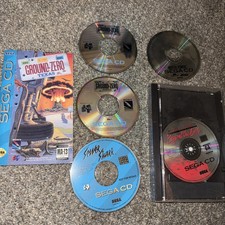 Lot of Sega CD Games Sewer Shark Mortal Kombat Texas Ground Zero Formula 1 *READ