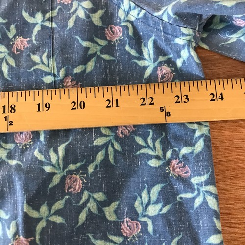 Vintage Reyn Spooner Limited Issue Tailored Shirt Men XL Blue Floral Button Down - Picture 8 of 15
