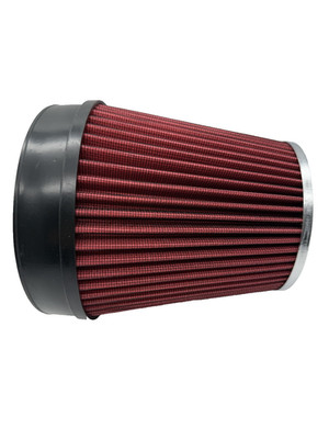 6'' Cold Air Intake Air Filter High Flow Clamp-On Cone Washable Red 7'' Tall