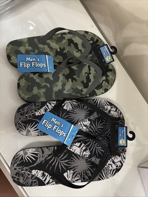 Men s Flip Flops - 2 PAIRS - Size S(7/8) - NEW