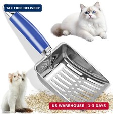Stainless Steel Cat Litter Scoop,Metal Cat Litter Scoop,Kitty Metal Scooper