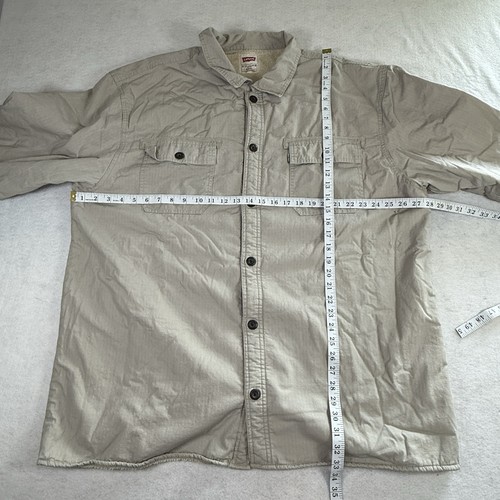 Levi's Jacke Herren 3XL beige Trucker Sherpa gefüttert Arbeit schwer Outdoor Shacket - Bild 2 von 6