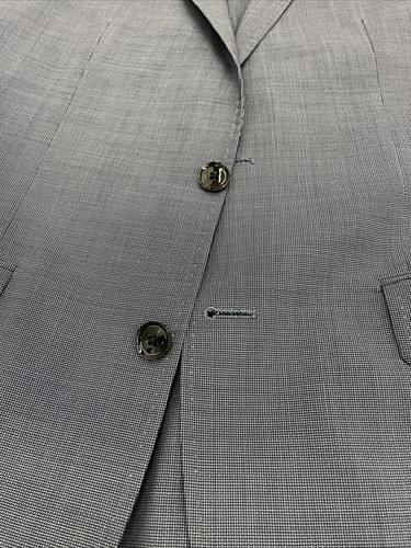 Ted Baker Sport Coat Blazer 100% Wool Mens 40R Blue Konan CT London Endurance! - Picture 4 of 24