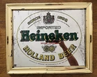 Heineken Vintage Gold Holland Beer Wall Mirror Sign 13.75" x 16.75"
