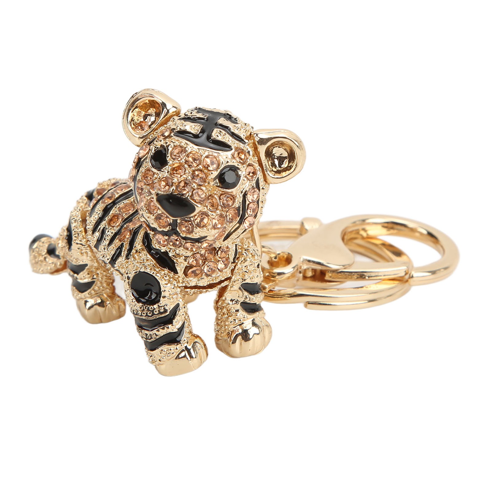 3D Tiger Rhinestone Keychain For Fashionable Women Recommended
