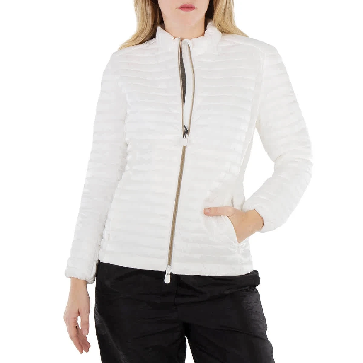 OFF WHITE Save The Duck Off White Andreina Puffer Jacket marca taglia 2 (media)