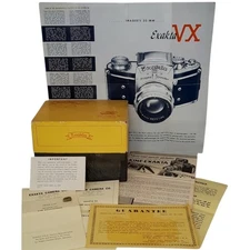 Ihagee EXAKTA Camera VX Box 1950s Paperwork Lot Sales Advertisement Catalog List