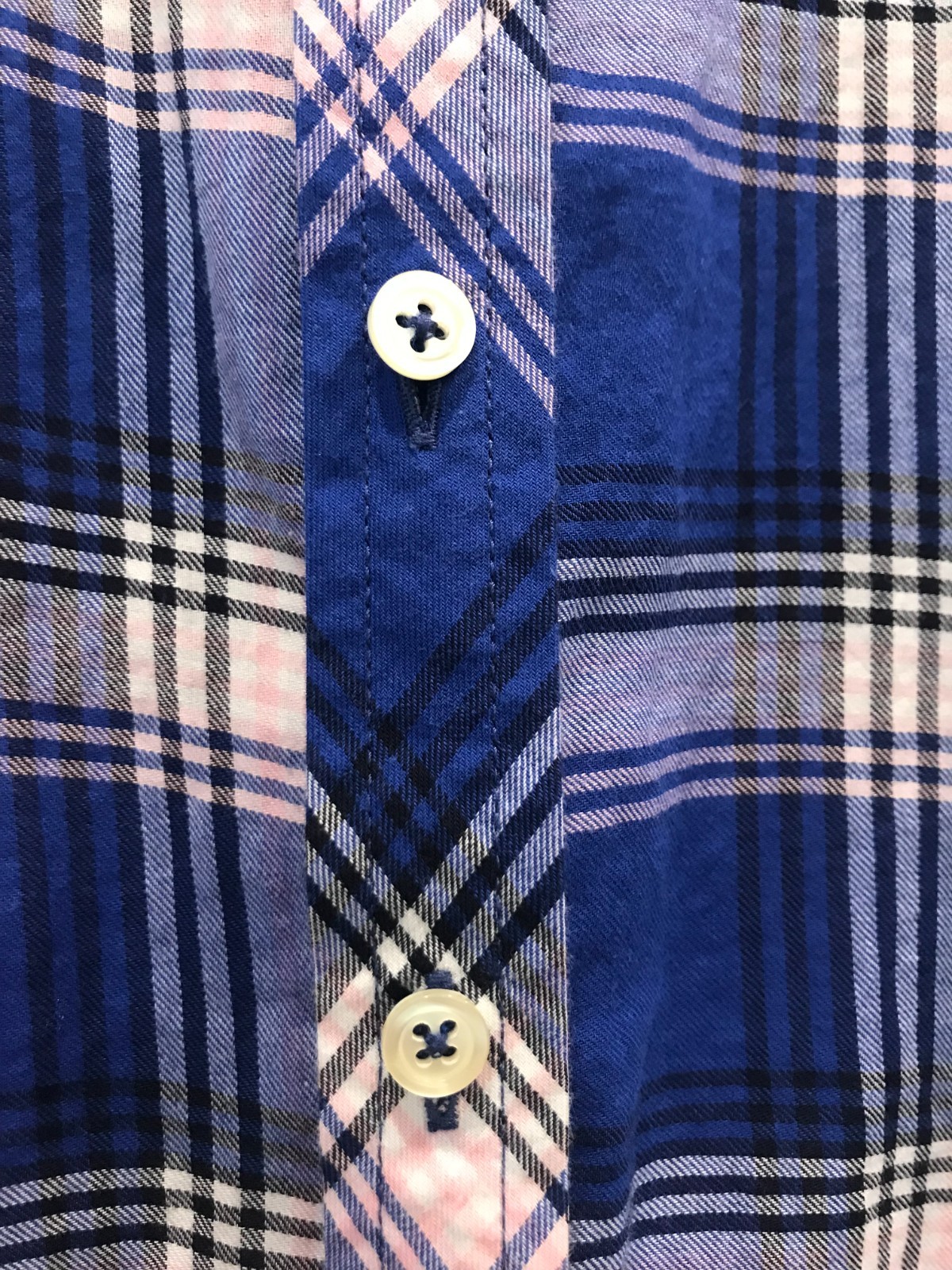 TALBOTS BUTTON FRONT COLLARED SHIRT LONG SLEEVE C… - image 3