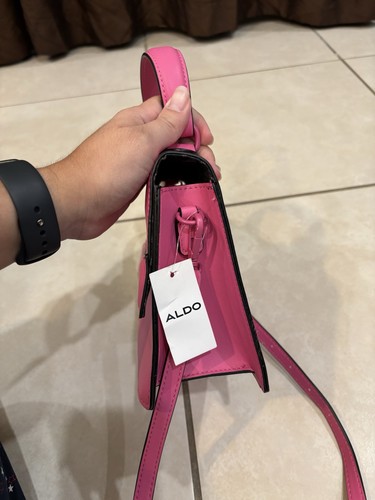 NEW NWT Aldo Crossbody Small Shoulder Bag Purse Pink - Picture 6 of 11