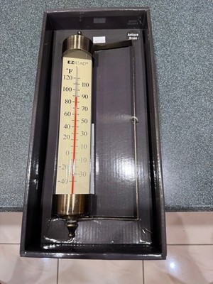Headwind Premium 8 inch EZRead Thermometer / Hygrometer Cylinder Metal