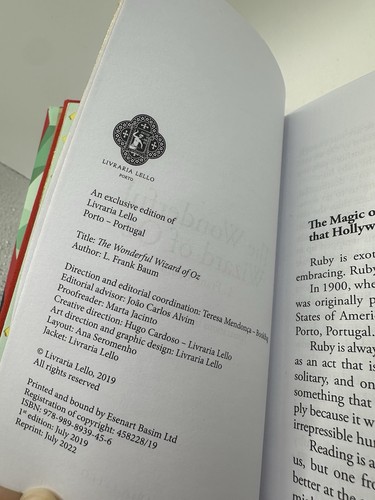The Wonderful Wizard of Oz by L. Frank Baum - Livraria Lello Porto Edition Small - Picture 8 of 9