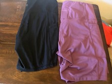 Lot of 2 Activewear Legging Shorts Danskin Mauve  Unbranded Black -Large