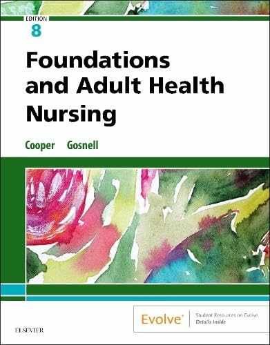 Foundations and Adult Health - Paperback, by Cooper MSN RN - Acceptable e