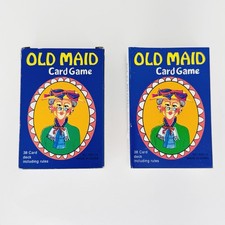 OLD MAID Card Game 38 Card Deck Lot of 2 OPEN BOXES