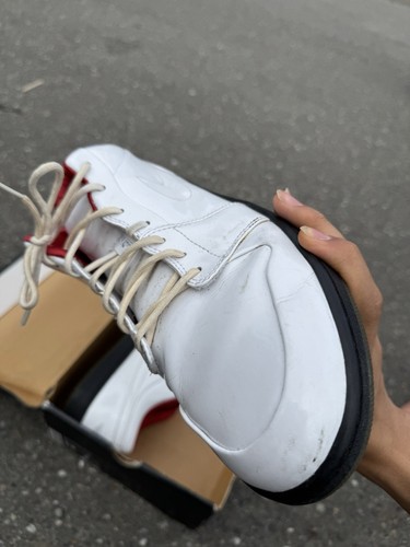 Size 12.5 Air Jordan 1 Phat Low Premium – Tuxedo Prom Pack White Varsity Red - Picture 3 of 9