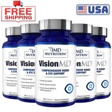 1MD Nutrition Vision MD Eye Vitamin CARMIS - Eye Supplement, 30 Softgels 5Pack 
