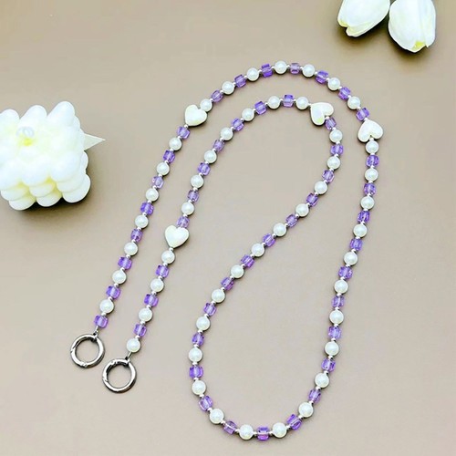 Hanging Decoration Pearl Bead Phone Strap Phone Anti Loss Lanyard Bag - Photo 12 sur 12