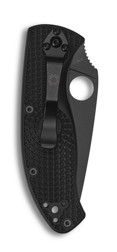 Spyderco Knives Tenacious Liner Lock Black FRN C122PBBK Stainless Pocket Knife - Picture 2 of 4