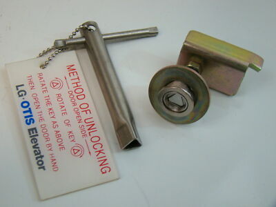 LG Otis Elevator Triangular Door Lock & Key